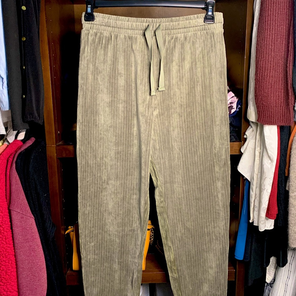 H&M moss green jogger bottoms